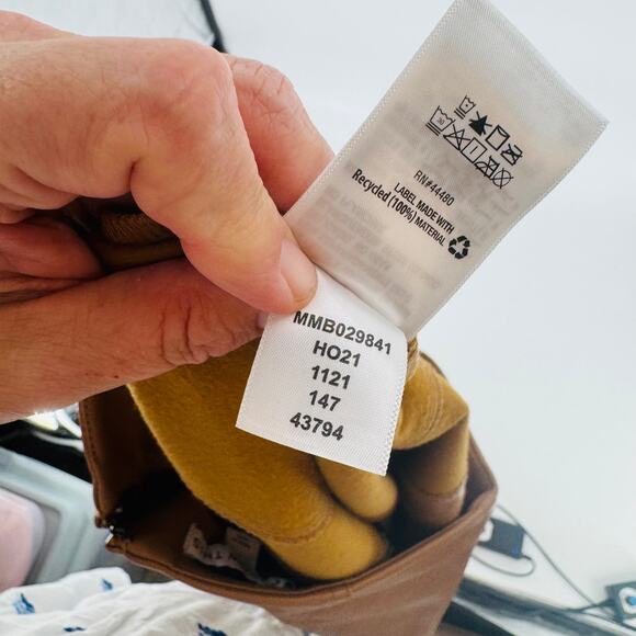 And Now This Tan Faux Leather Mini Skirt Women’s Size S High Waist Chic Fall - Picture 5 of 6